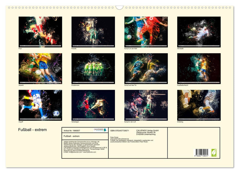 Fußball - extrem (CALVENDO Wandkalender 2026)