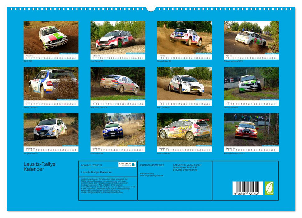 Lausitz-Rallye Kalender (CALVENDO Premium Wandkalender 2026)