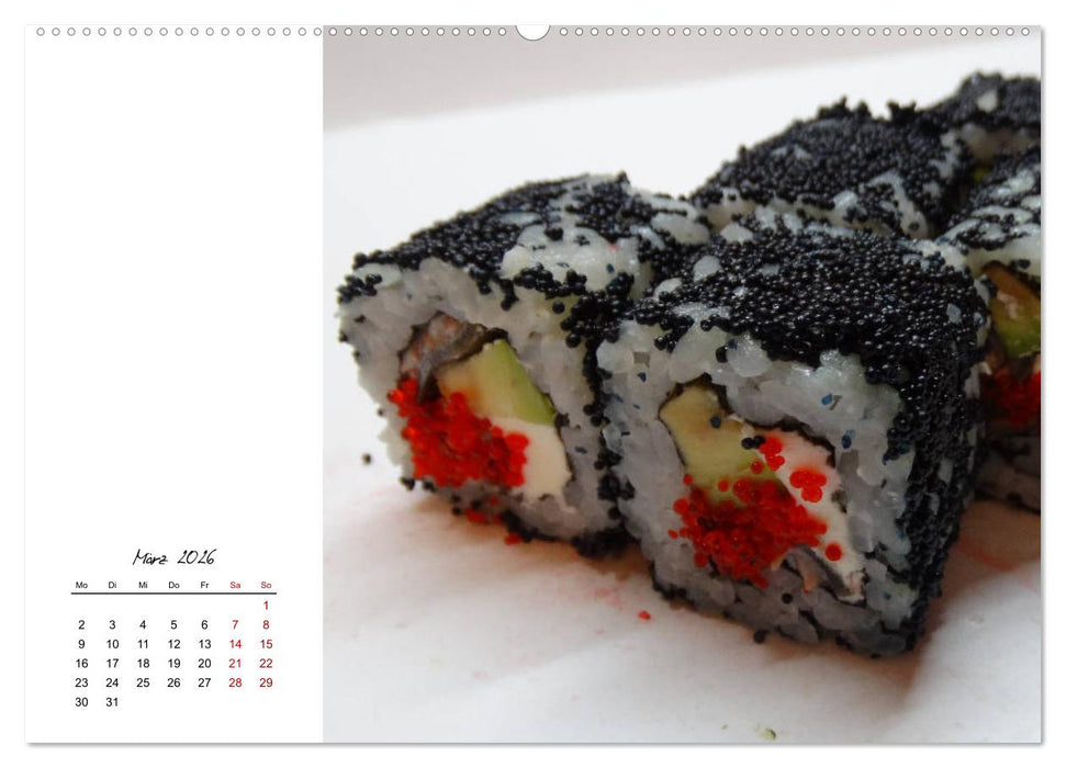 Sashimi und Sushi. Japans Köstlichkeiten (CALVENDO Premium Wandkalender 2026)