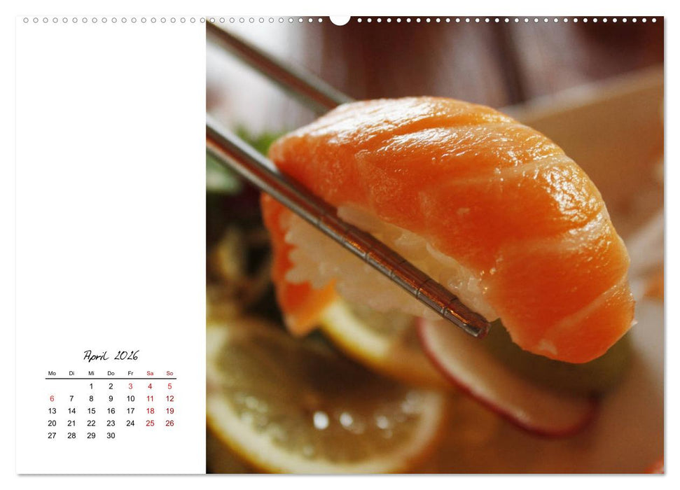 Sashimi und Sushi. Japans Köstlichkeiten (CALVENDO Premium Wandkalender 2026)