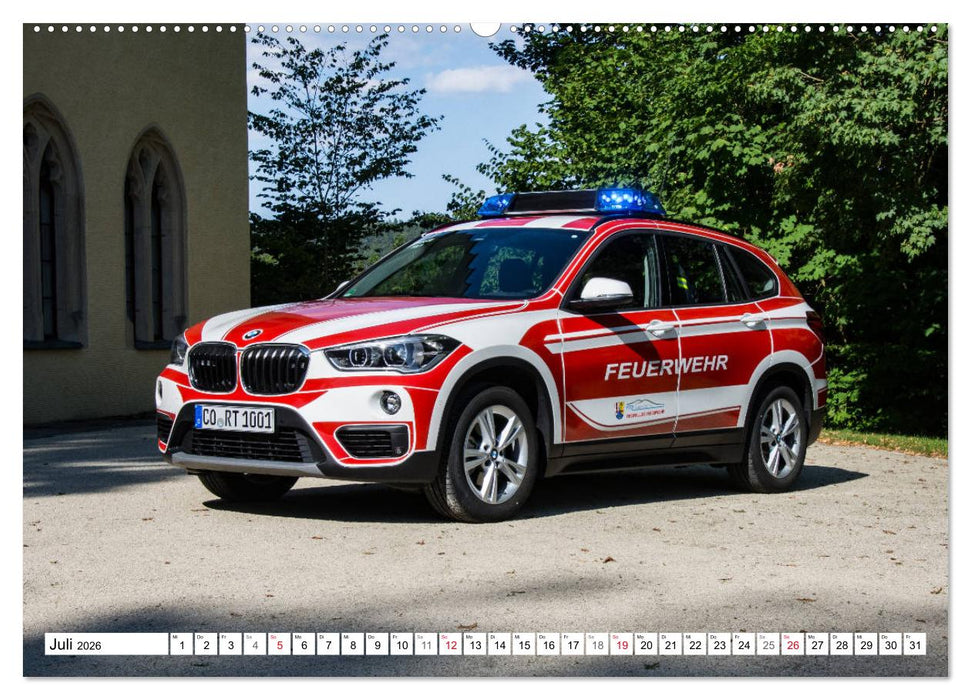 Feuerwehrfahrzeuge (CALVENDO Premium Wandkalender 2026)