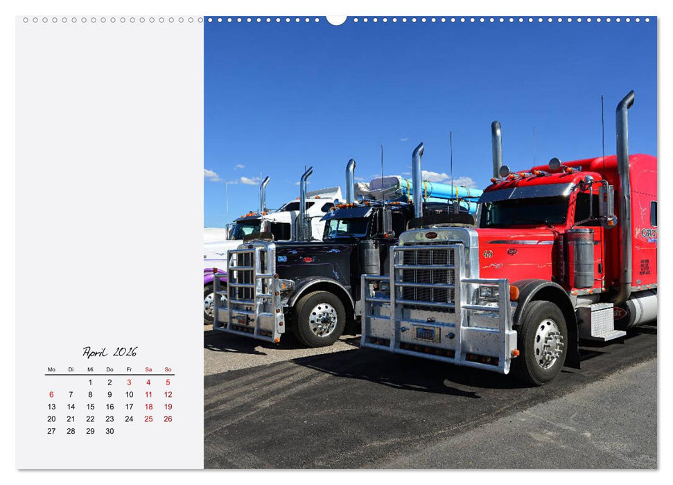 Langhauber. Coole Trucks in den USA (CALVENDO Premium Wandkalender 2026)