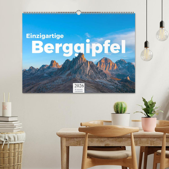 Einzigartige Berggipfel (CALVENDO Wandkalender 2026)