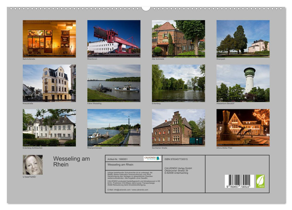 Wesseling am Rhein (CALVENDO Premium Wandkalender 2026)