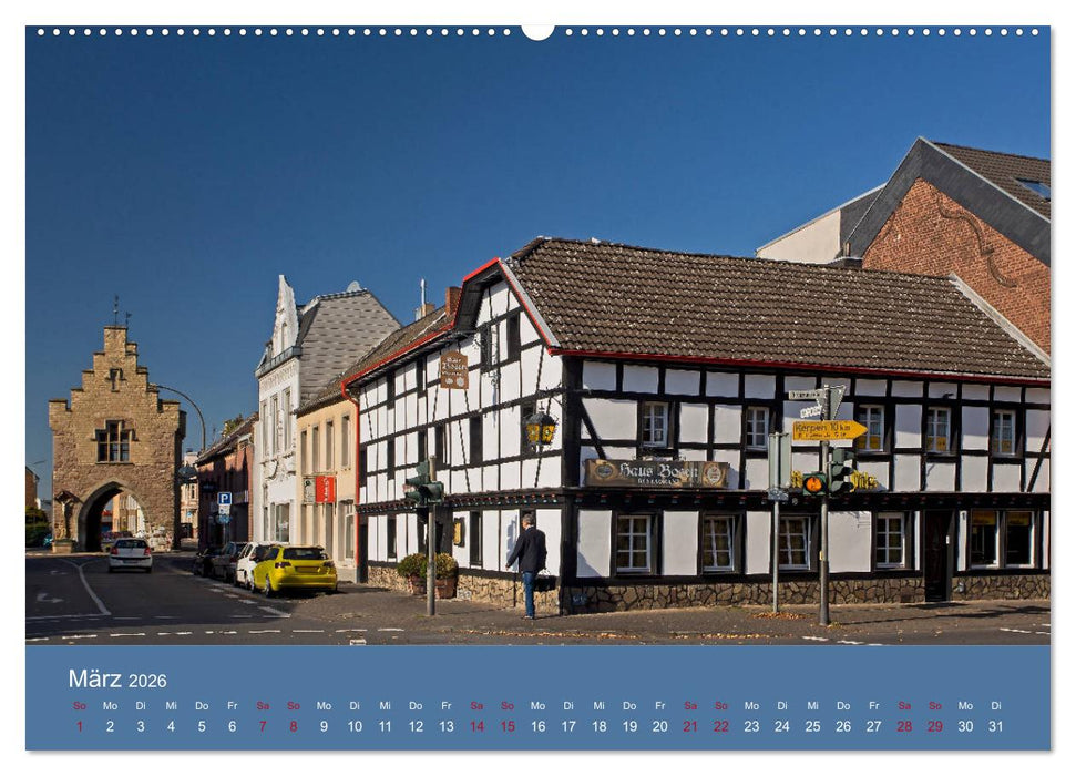 ERFTSTADT - Burgen und Bürgerhäuser (CALVENDO Premium Wandkalender 2026)