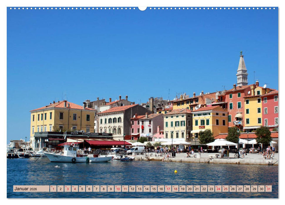 Istrien und Insel Krk - Impressionen eines kroatischen Sommers (CALVENDO Premium Wandkalender 2026)