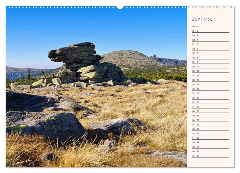 Riesengebirge - Zwischen Schlesien und Böhmen (CALVENDO Premium Wandkalender 2026)