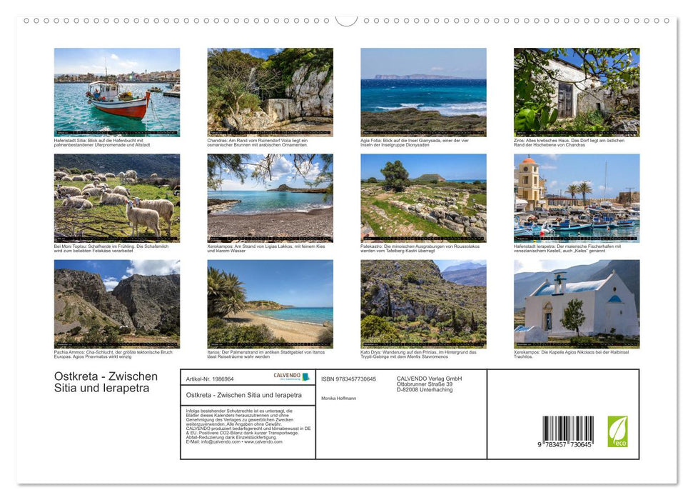 Ostkreta - Zwischen Sitia und Ierapetra (CALVENDO Premium Wandkalender 2026)