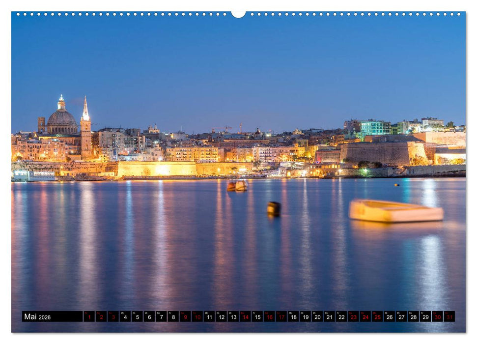 Valletta - Malta (CALVENDO Premium Wandkalender 2026)