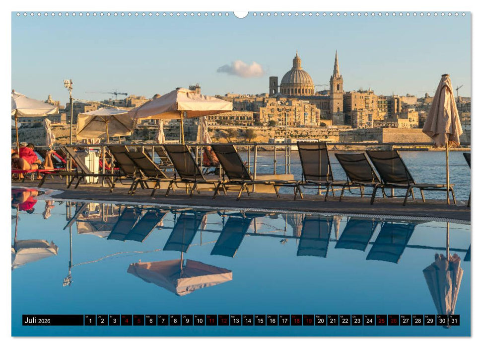 Valletta - Malta (CALVENDO Premium Wandkalender 2026)