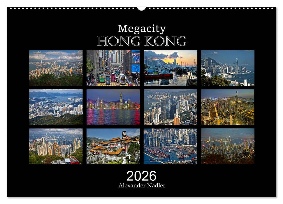 Megacity Hong Kong (CALVENDO Wandkalender 2026)