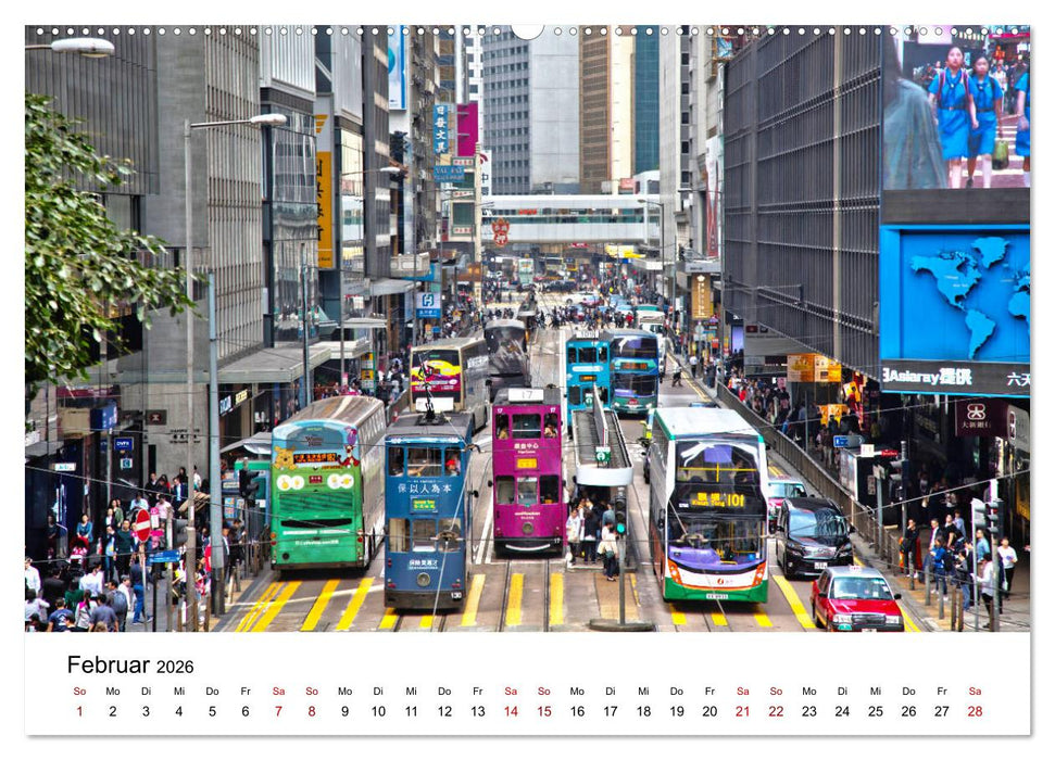 Megacity Hong Kong (CALVENDO Wandkalender 2026)