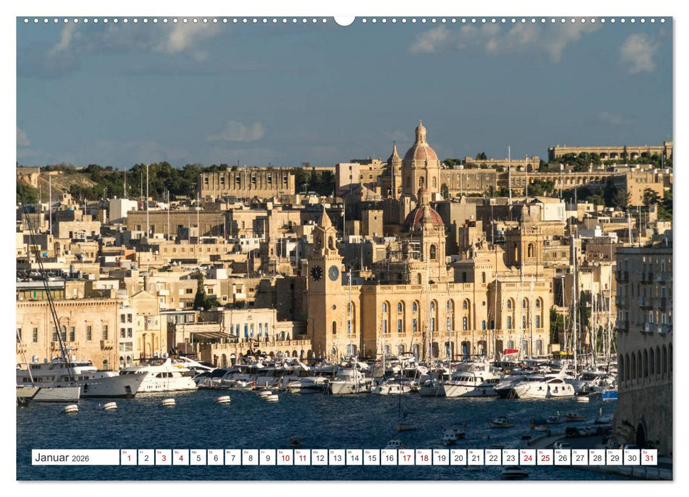 Malta - Gozo und Comino (CALVENDO Premium Wandkalender 2026)