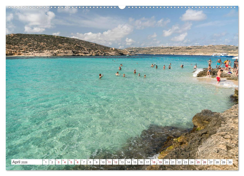 Malta - Gozo und Comino (CALVENDO Premium Wandkalender 2026)