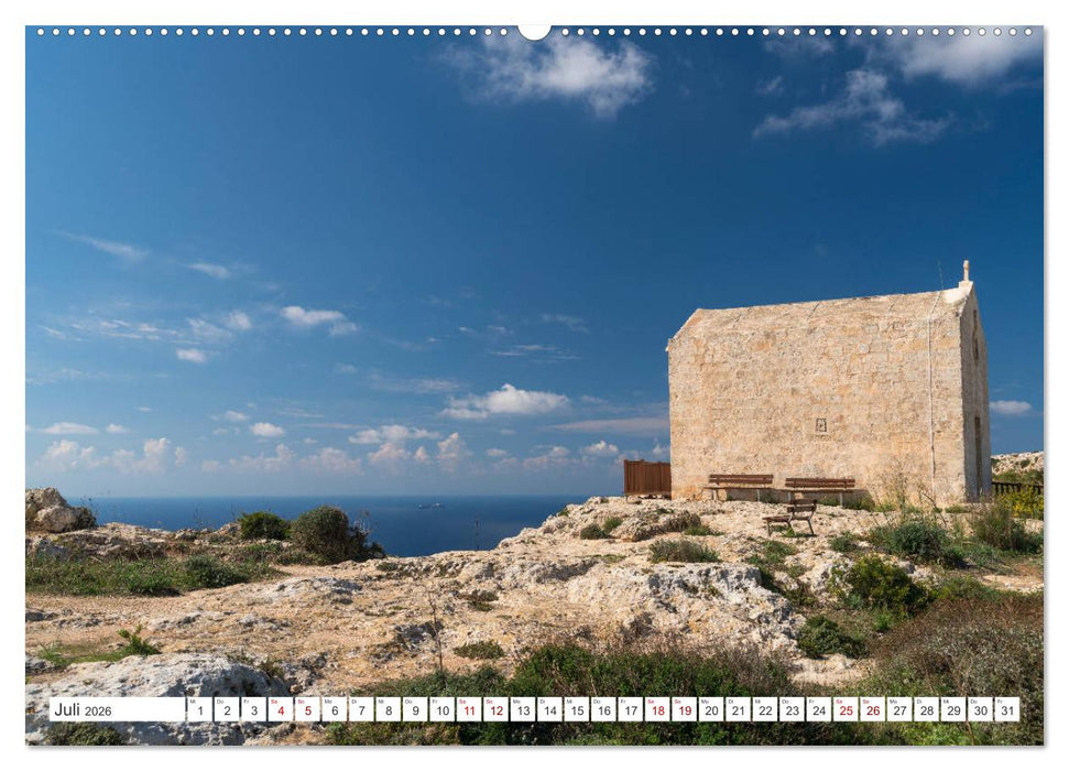 Malta - Gozo und Comino (CALVENDO Premium Wandkalender 2026)