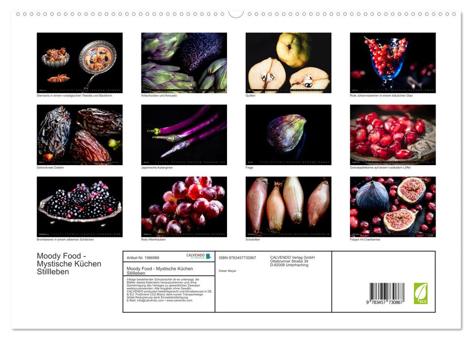 Moody Food - Mystische Küchen Stillleben (CALVENDO Premium Wandkalender 2026)