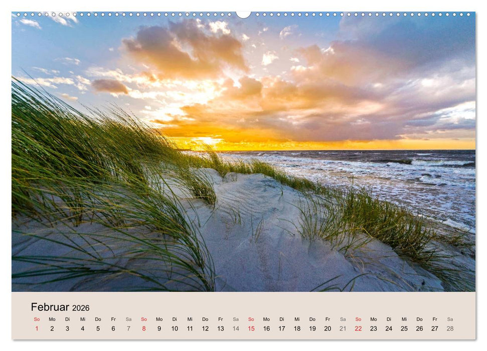 STRANDLUST: Fischland-Darß-Zingst (CALVENDO Premium Wandkalender 2026)