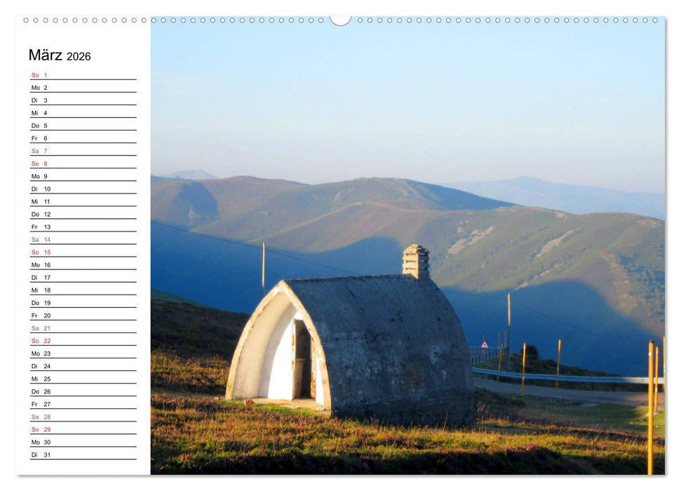 Jakobsweg - Camino Primitivo (CALVENDO Premium Wandkalender 2026)