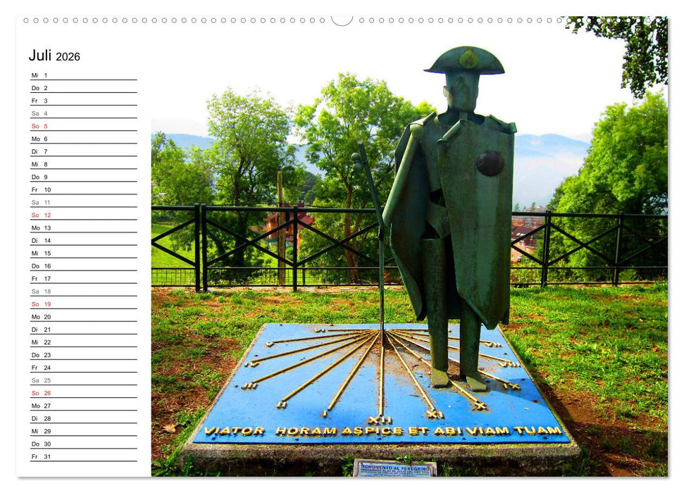 Jakobsweg - Camino Primitivo (CALVENDO Premium Wandkalender 2026)