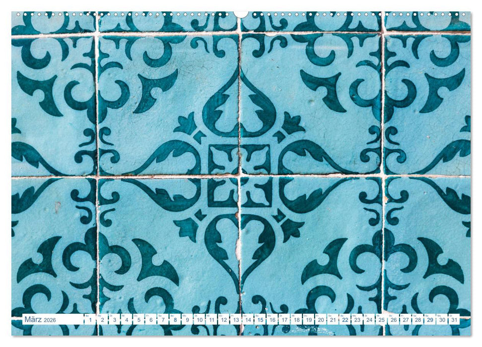 Fliesen von Lissabon (CALVENDO Premium Wandkalender 2026)