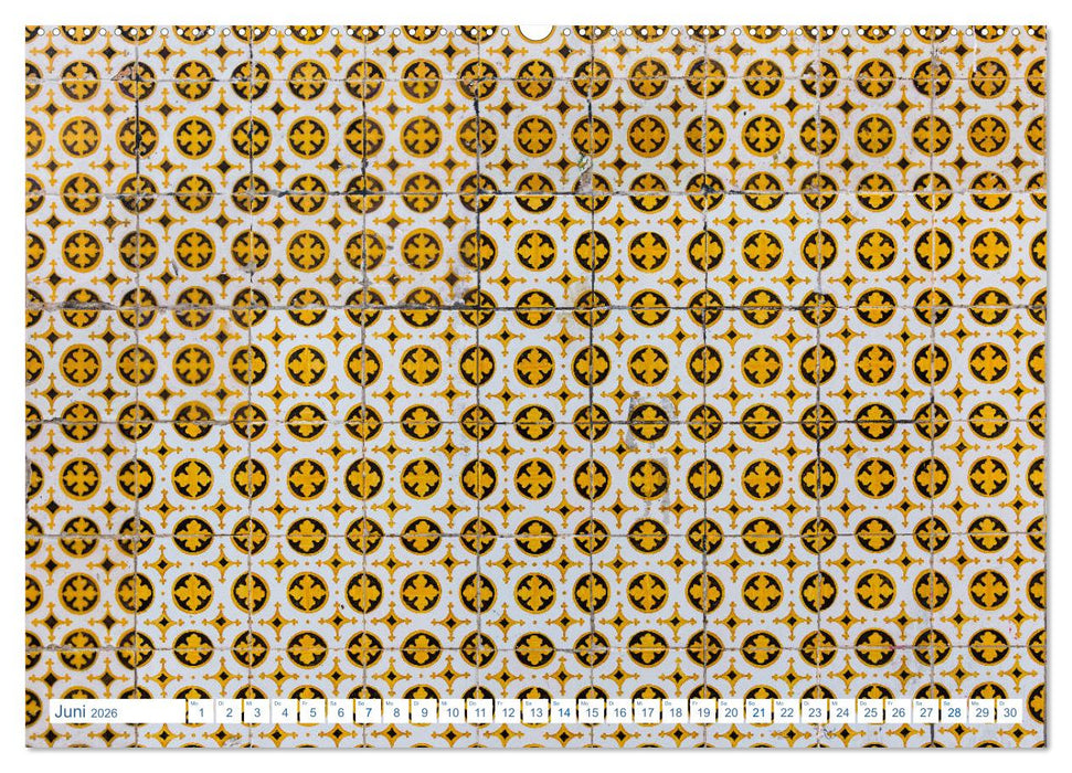 Fliesen von Lissabon (CALVENDO Premium Wandkalender 2026)