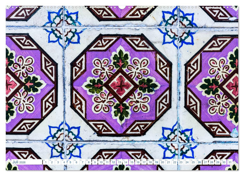 Fliesen von Lissabon (CALVENDO Premium Wandkalender 2026)