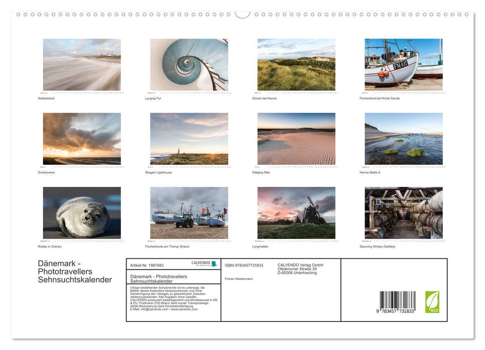 Dänemark - Phototravellers Sehnsuchtskalender (CALVENDO Premium Wandkalender 2026)