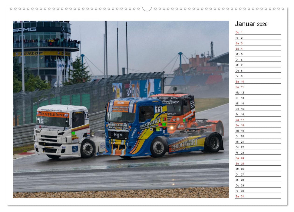 Truck Racing am Nürburgring (CALVENDO Premium Wandkalender 2026)