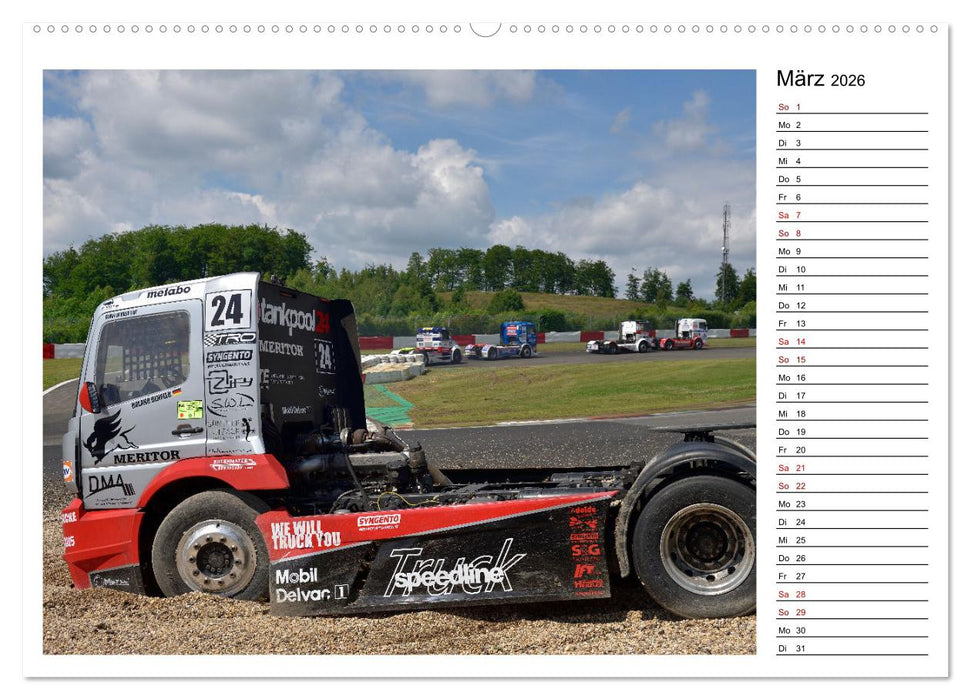Truck Racing am Nürburgring (CALVENDO Premium Wandkalender 2026)