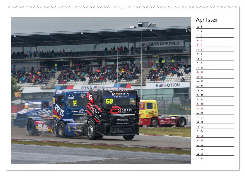 Truck Racing am Nürburgring (CALVENDO Premium Wandkalender 2026)