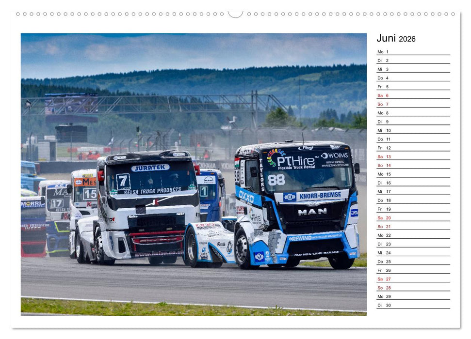 Truck Racing am Nürburgring (CALVENDO Premium Wandkalender 2026)