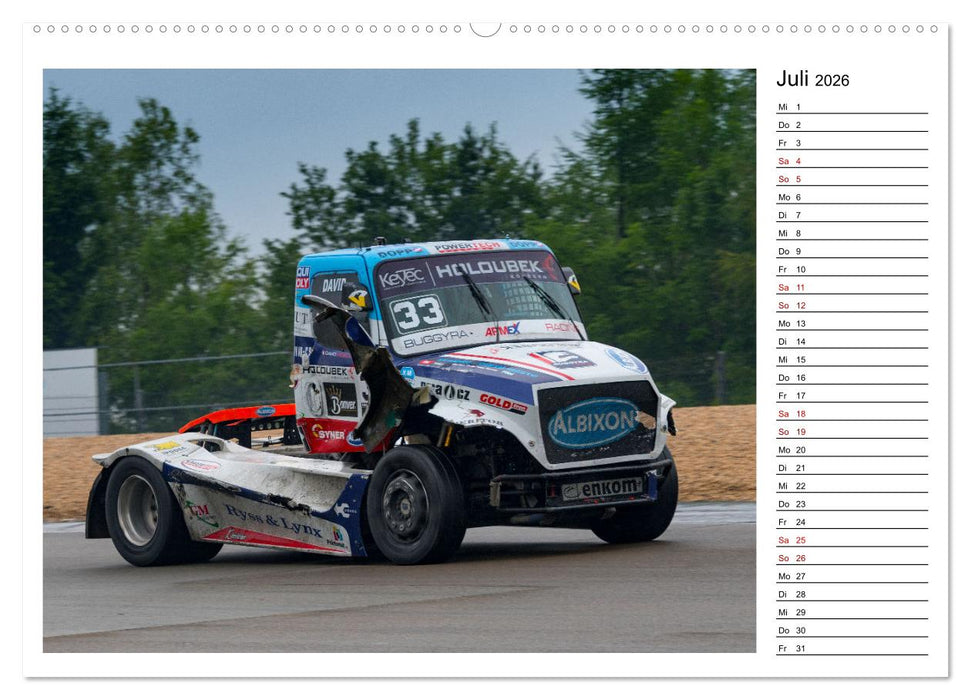 Truck Racing am Nürburgring (CALVENDO Premium Wandkalender 2026)