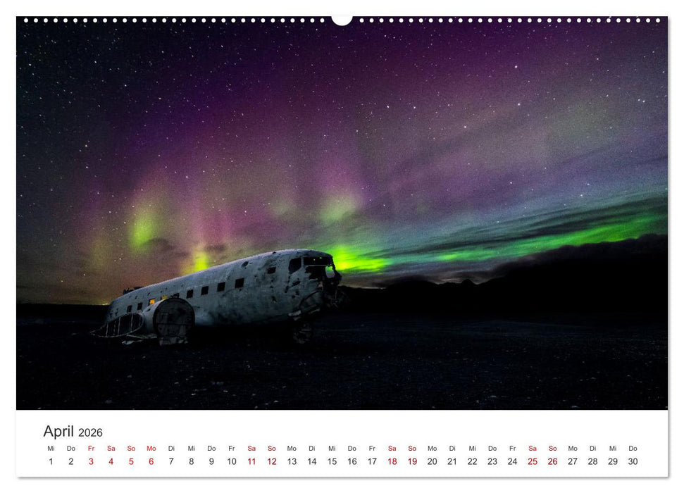 Polarlichter - Einzigartige Himmelsphänomene im Norden (CALVENDO Premium Wandkalender 2026)