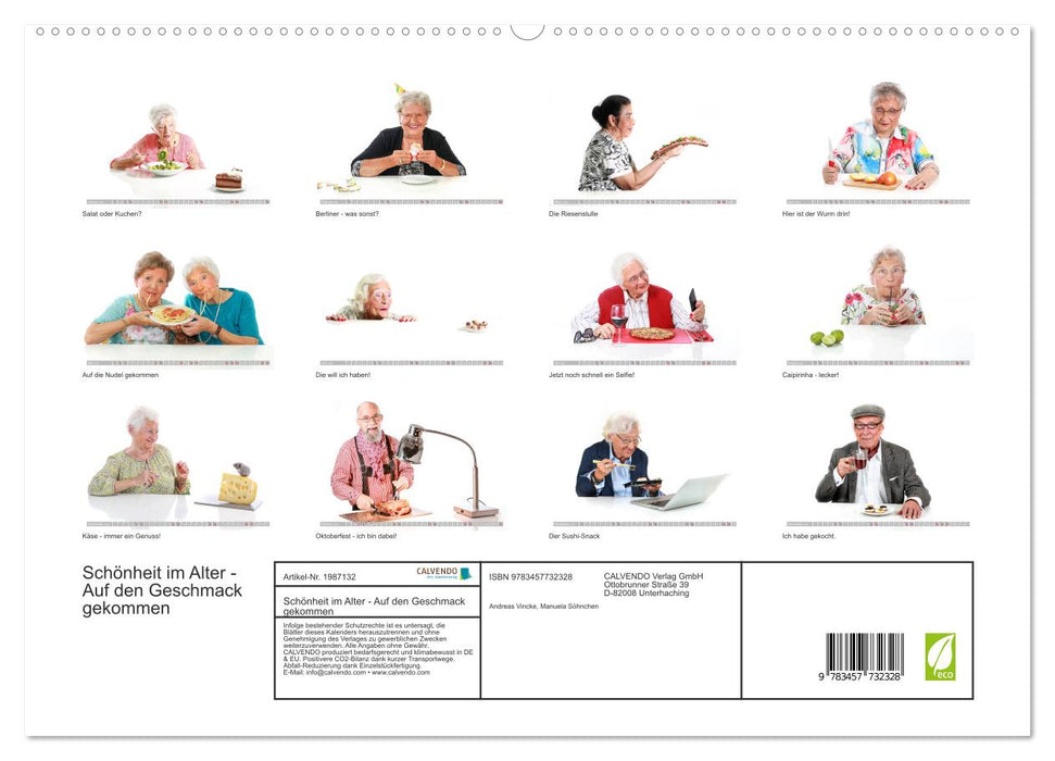 Schönheit im Alter - Auf den Geschmack gekommen (CALVENDO Premium Wandkalender 2026)