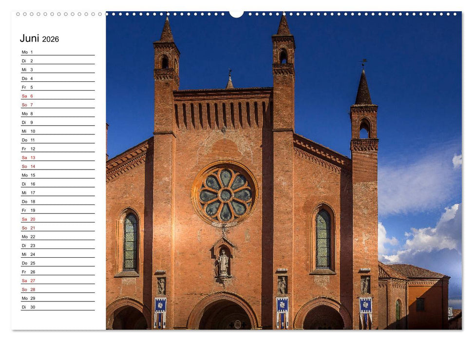Piemont und Turin (CALVENDO Premium Wandkalender 2026)