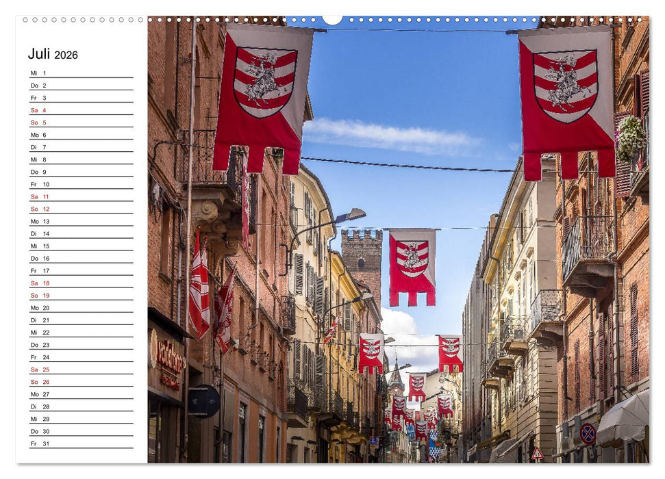 Piemont und Turin (CALVENDO Premium Wandkalender 2026)