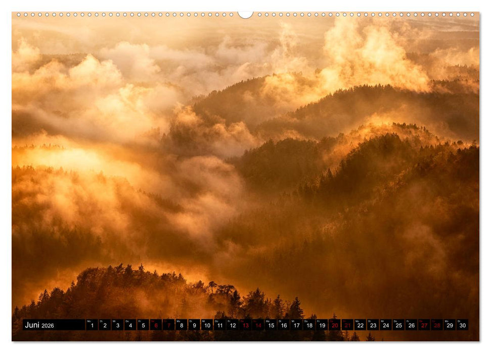 Elbsandsteingebirge: Unterwegs in der Sächsischen und Böhmischen Schweiz (CALVENDO Premium Wandkalender 2026)