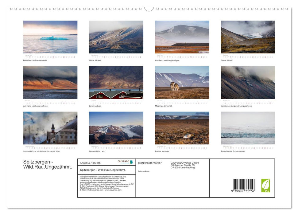 Spitzbergen - Wild.Rau.Ungezähmt. (CALVENDO Premium Wandkalender 2026)