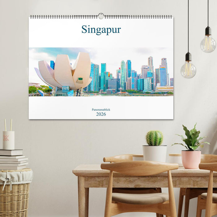 Singapur - Panoramablick (CALVENDO Wandkalender 2026)