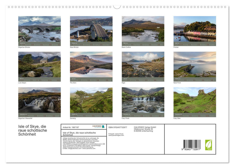 Isle of Skye, die raue schottische Schönheit (CALVENDO Premium Wandkalender 2026)