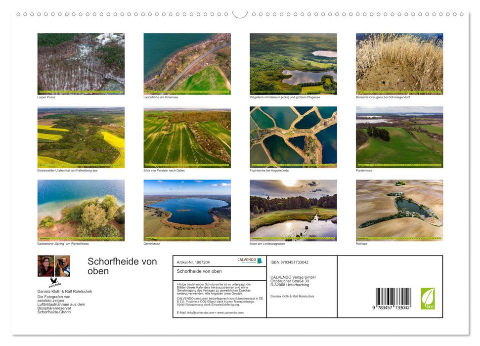 Schorfheide von oben (CALVENDO Premium Wandkalender 2026)