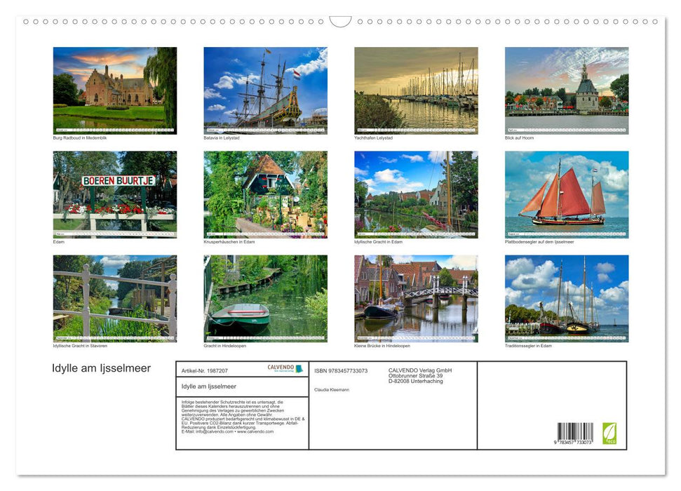 Idylle am Ijsselmeer (CALVENDO Wandkalender 2026)