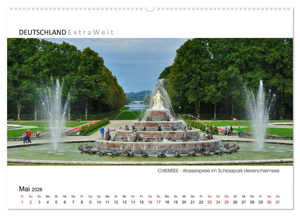 Weißblaue Impressionen vom Chiemsee (CALVENDO Premium Wandkalender 2026)