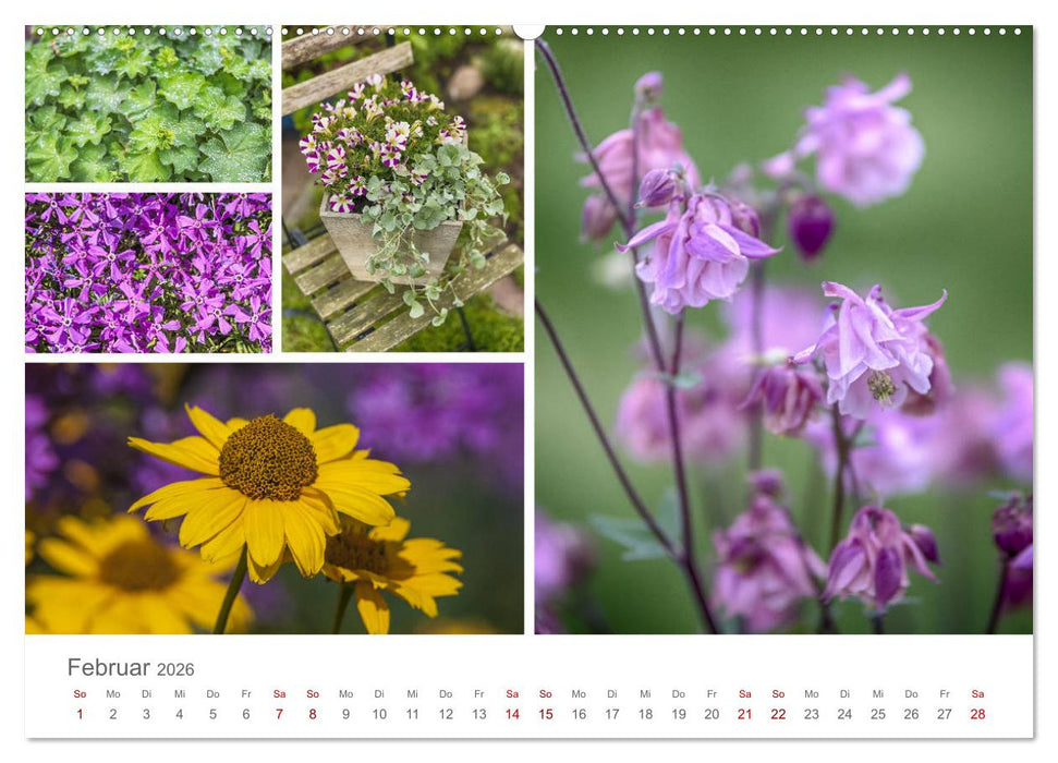 Ein Garten, der zum Verweilen einlädt (CALVENDO Premium Wandkalender 2026)