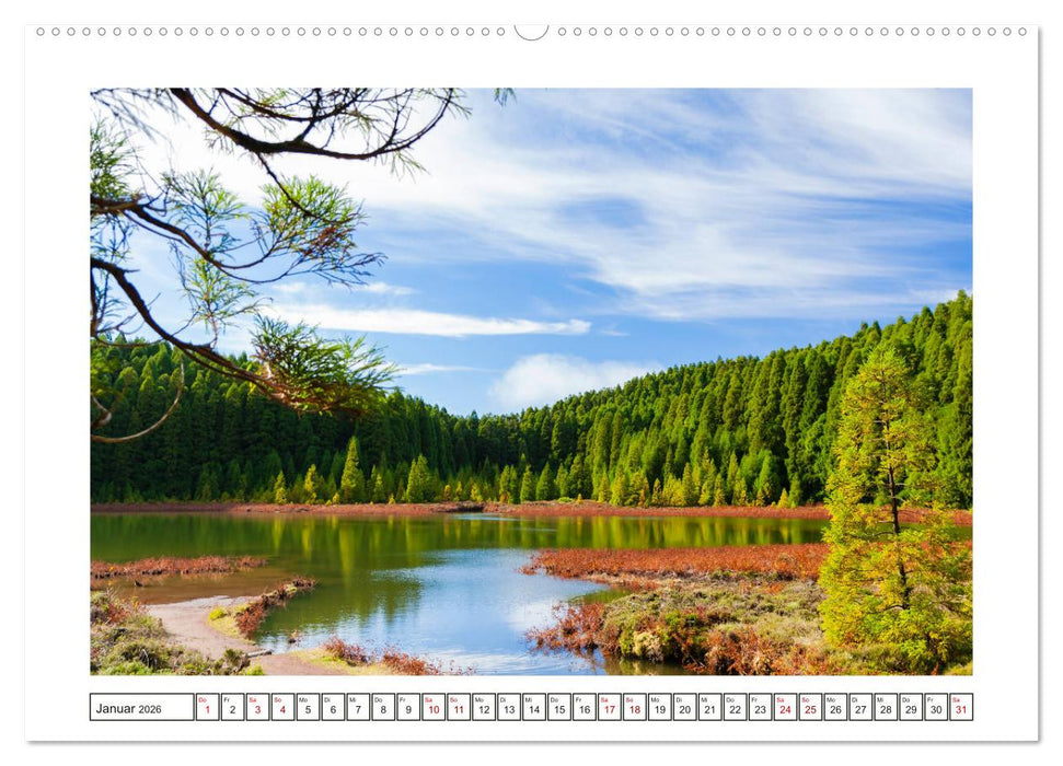 São Miguel - Naturschönheit der Azoren (CALVENDO Premium Wandkalender 2026)