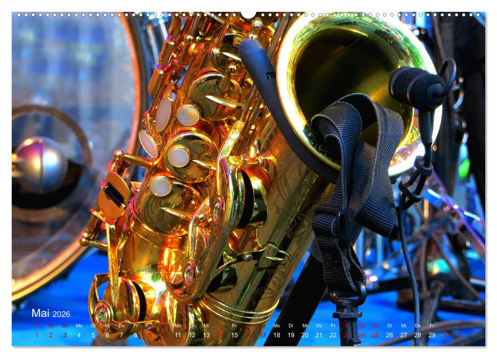 Blasinstrumente im Rampenlicht (CALVENDO Premium Wandkalender 2026)