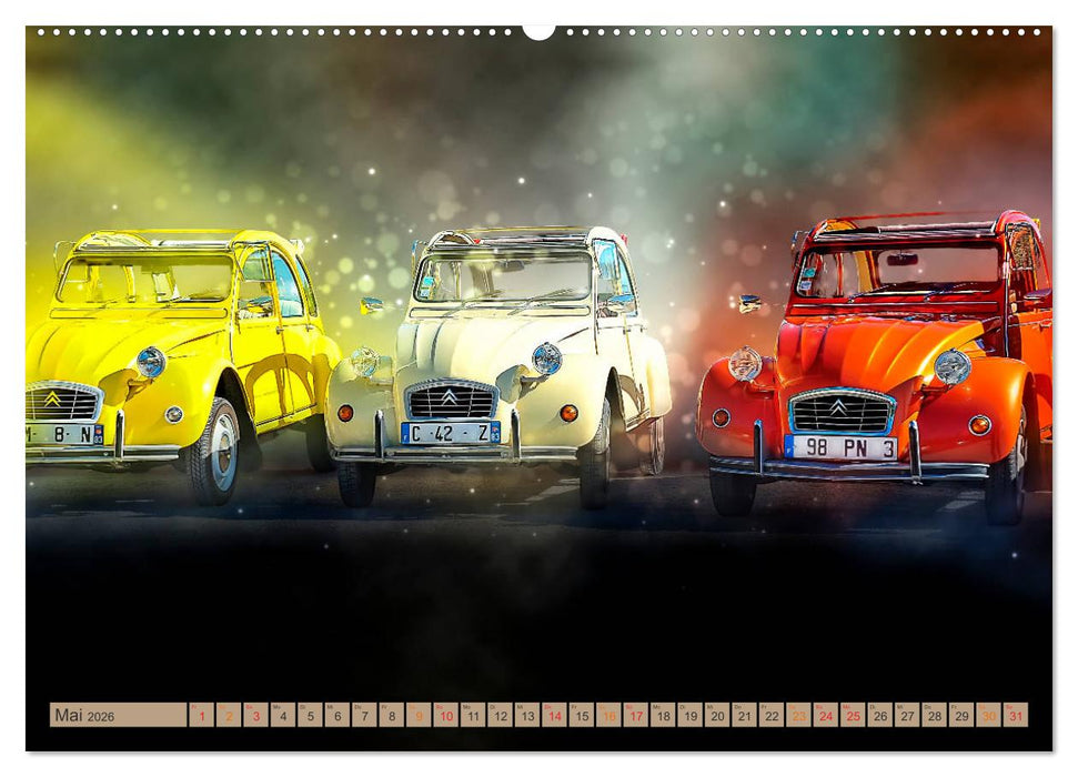 Die Ente - Citroën 2CV (CALVENDO Premium Wandkalender 2026)