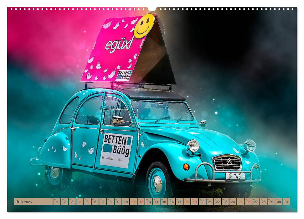 Die Ente - Citroën 2CV (CALVENDO Premium Wandkalender 2026)