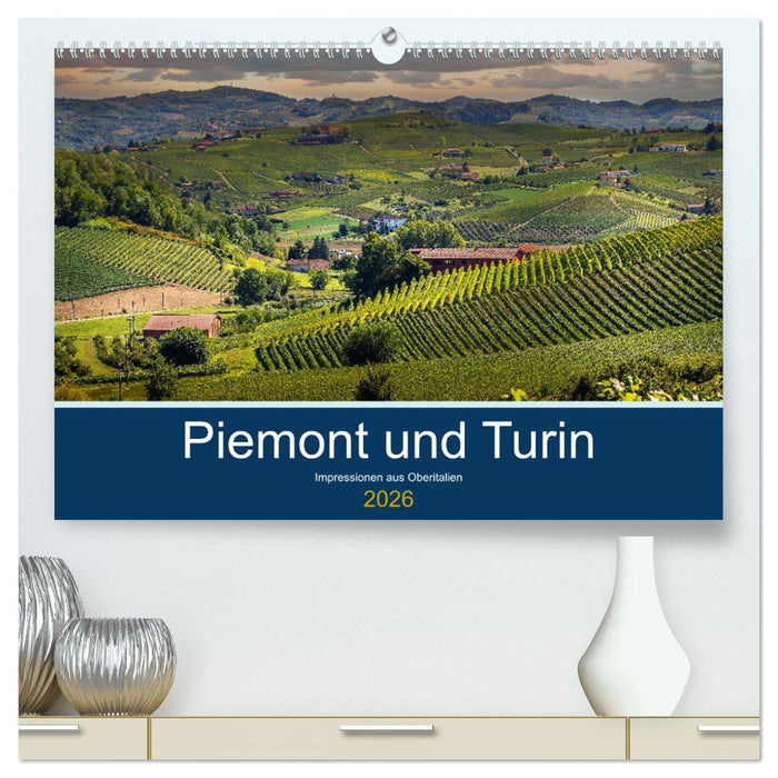 Piemont und Turin (CALVENDO Premium Wandkalender 2026)