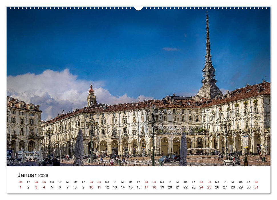 Piemont und Turin (CALVENDO Premium Wandkalender 2026)